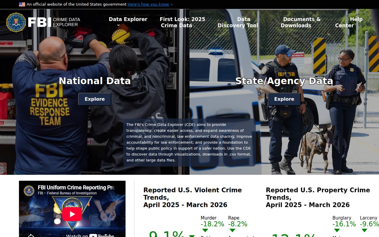 Adams County criminal history official crime data context