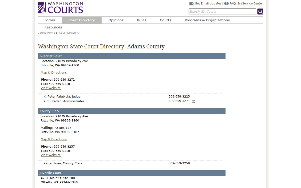 Adams County court case lookup court directory