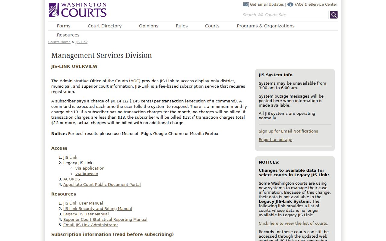 Adams County court case lookup through JIS-Link